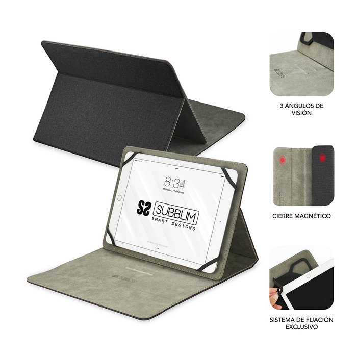 Subblim Clever Stand Case Funda para Tablet 10,1 Pulgadas Negro Subblim Clever Stand Case Funda para Tablet 10,1 Pulgadas Negro